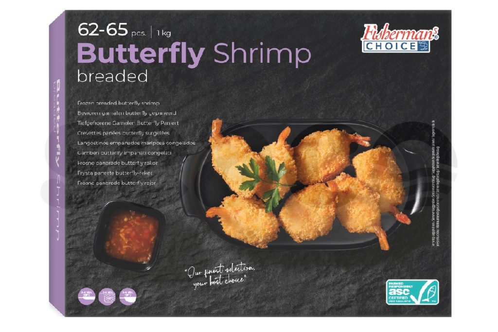 Garnalen butterfly 1kg DV