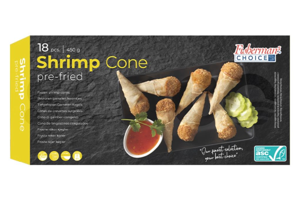 Garnalen cone 18st 450g DV