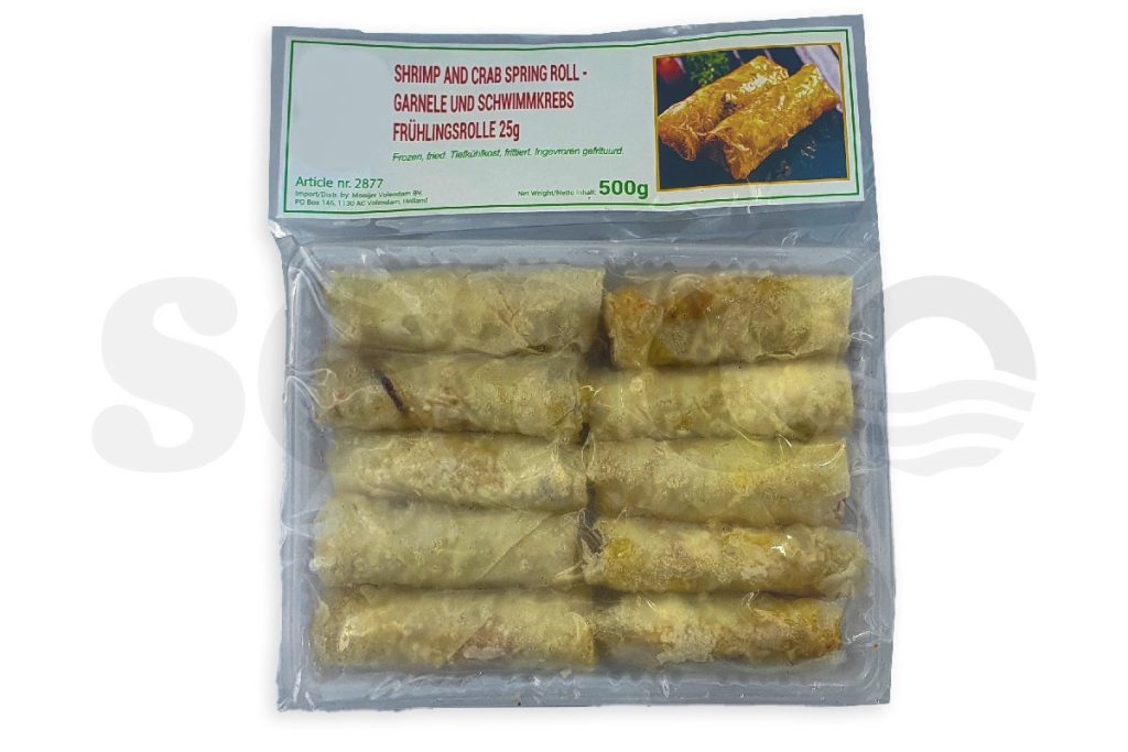 Loempia krab-garnaal (rijstvel) tray 20x 25g 500g DV